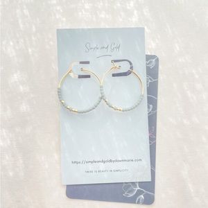 Beaded Hoop Earrings